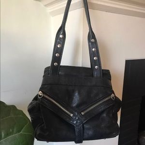 Botkier Trigger Bag Medium Black Leather
